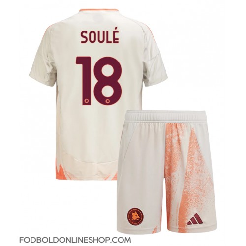 AS Roma Matias Soule #18 Udebane Trøje Børn 2024-25 Kortærmet (+ Korte bukser)